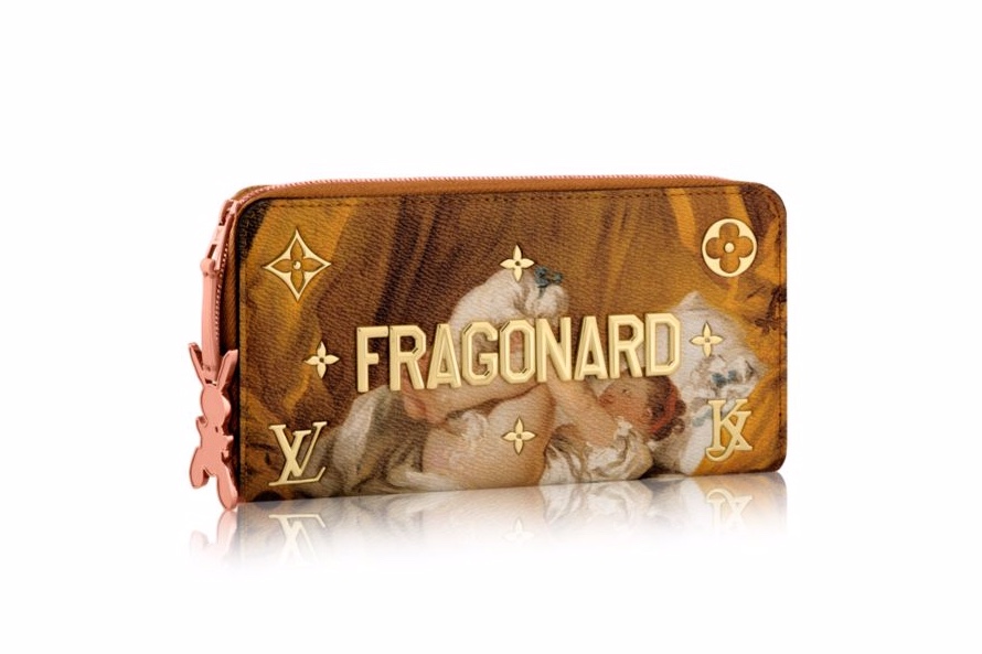 Louis Vuitton Clutch Jean Honore Fragonard Masters Jeff Koons Pink