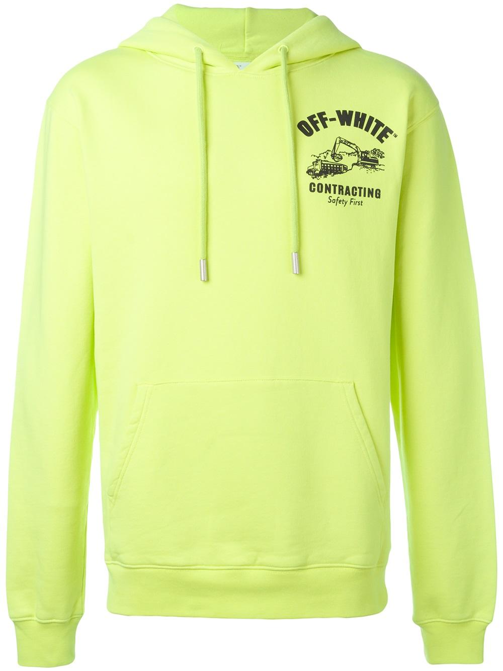 Off white contracting hoodie on sale