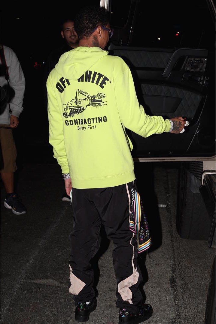 Off white contracting store hoodie