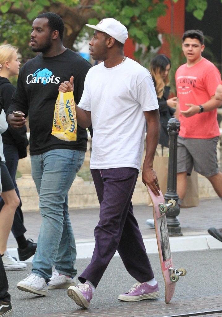 SPOTTED: Tyler, The Creator with Golf Wang Skateboard and wearing ...