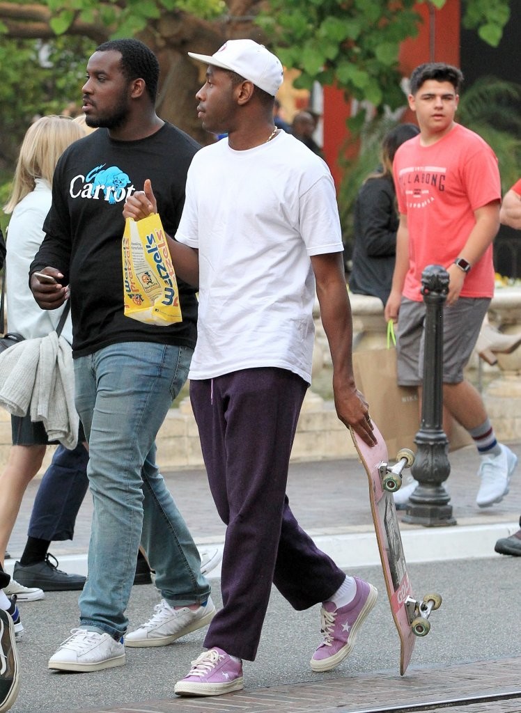 SPOTTED: Tyler, The Creator with Golf Wang Skateboard and wearing ...