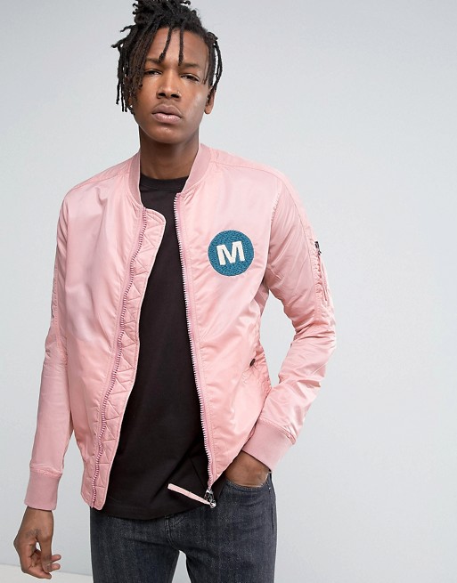 Vans pink shop bomber jacket