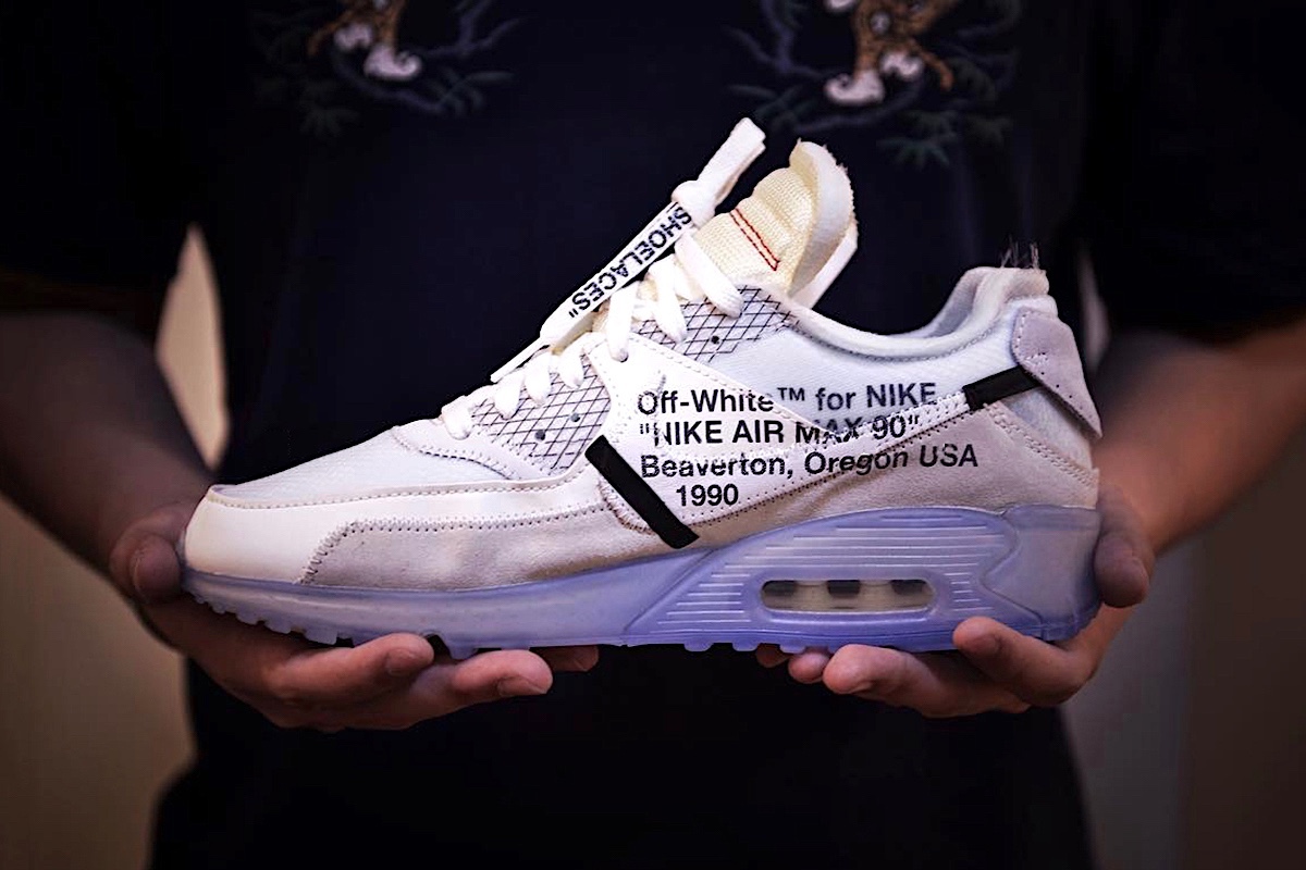 drop air max 90 x off white