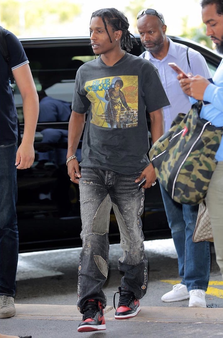 ASAP Rocky Brings Back Baggy Jeans 