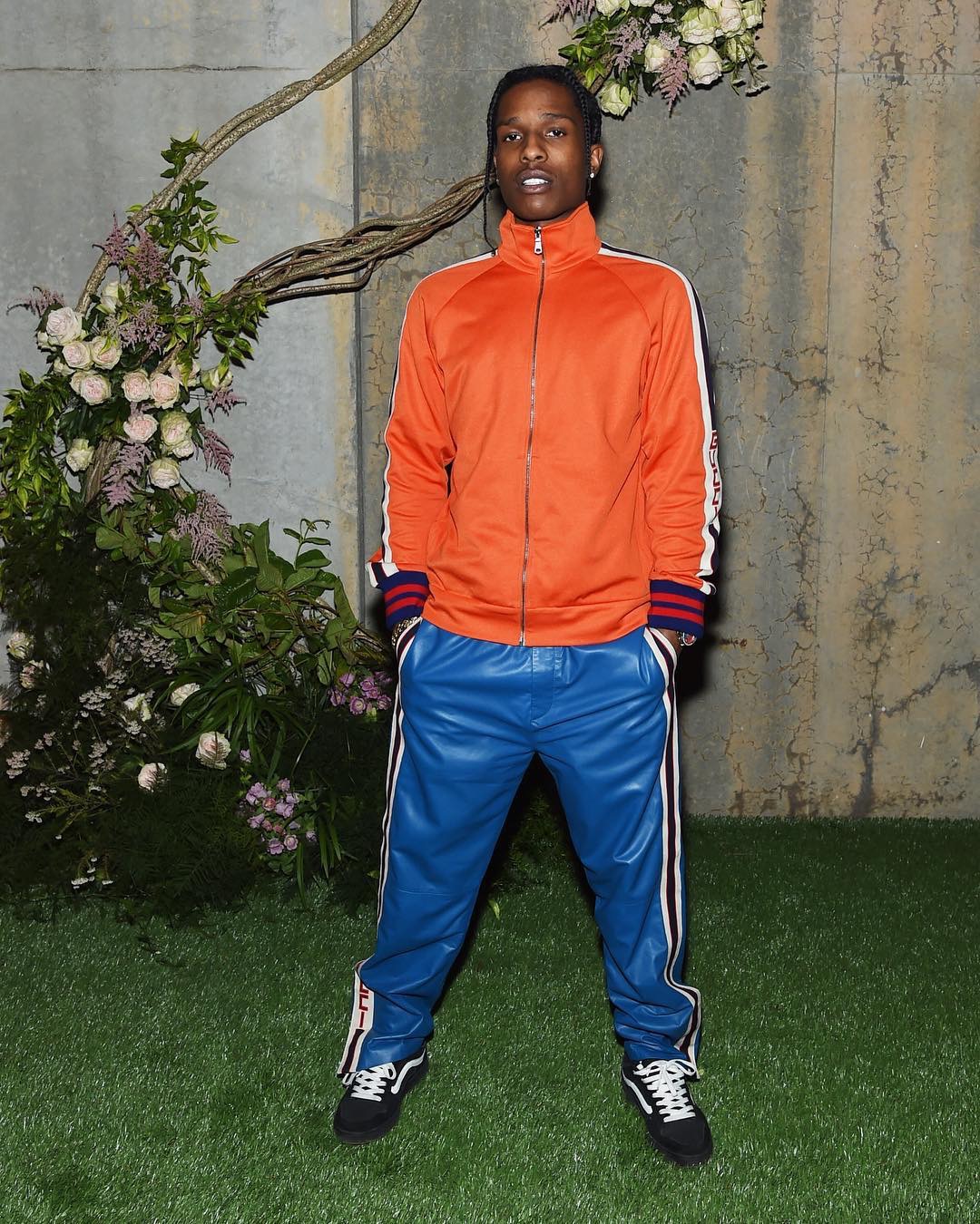 SPOTTED: ASAP Rocky In Gucci Jacket, Track Pants and Old Skool Vans – PAUSE  Online | Men's Fashion, Street Style, Fashion News & Streetwear