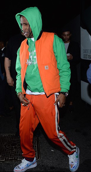 orange gucci pants