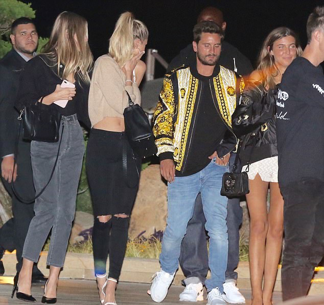 Scott Disick In Versace Bomber Jacket 