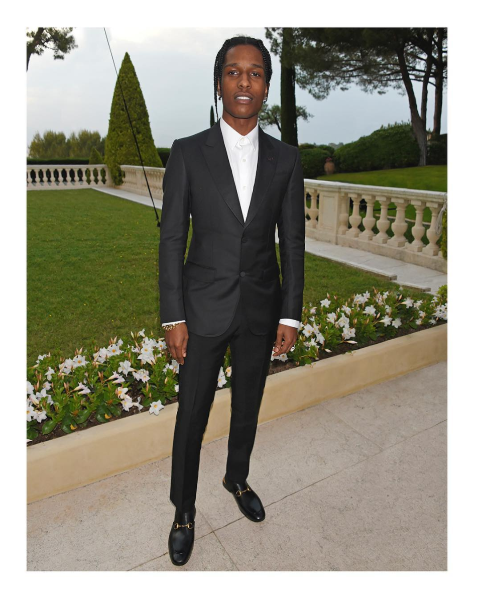 gucci loafers with tuxedo