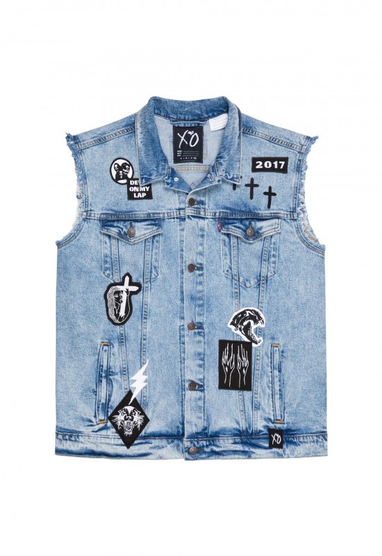 The Weeknd Denim Jacket  Blue Denim The Weeknd Jacket