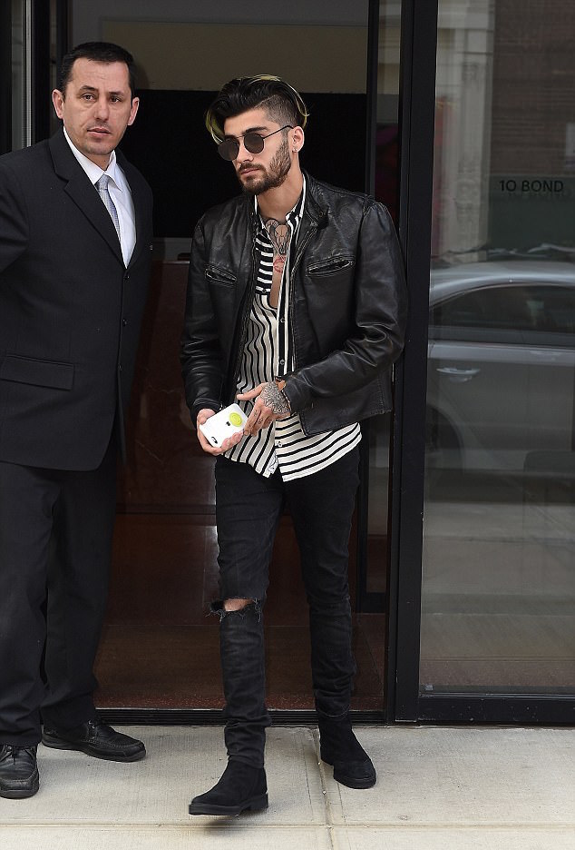 SPOTTED: Zayn Malik In McQ by McQueen and Vintage Leather Jacket ...
