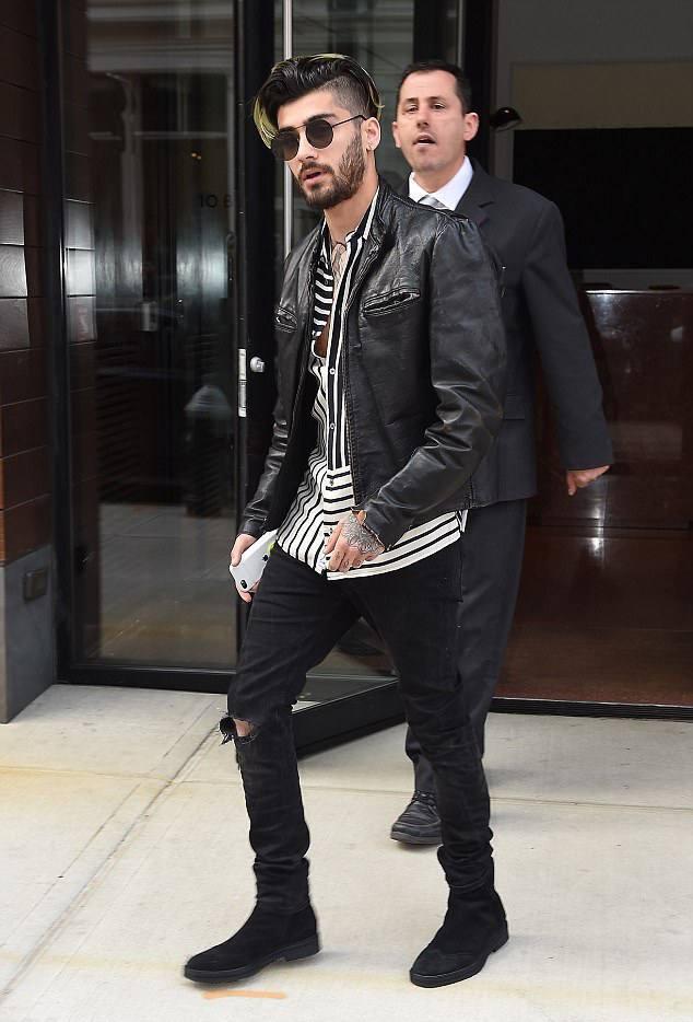 SPOTTED: Zayn Malik In McQ by McQueen and Vintage Leather Jacket ...