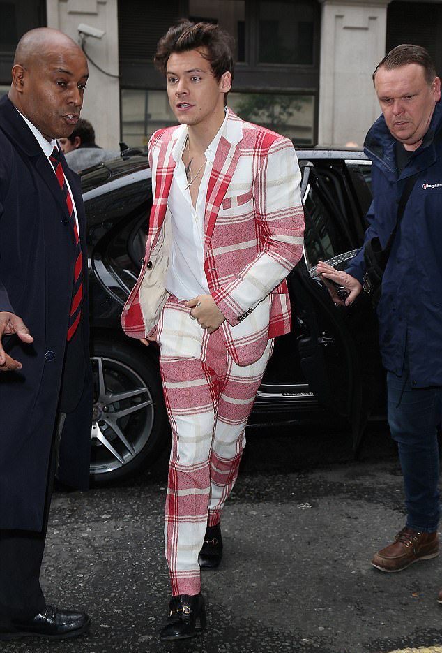 suit with gucci loafers