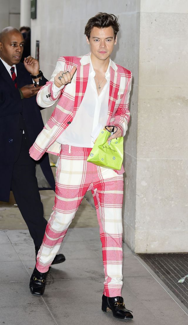 SPOTTED: Harry Styles in Vivienne Westwood Suit and Gucci Loafers ...