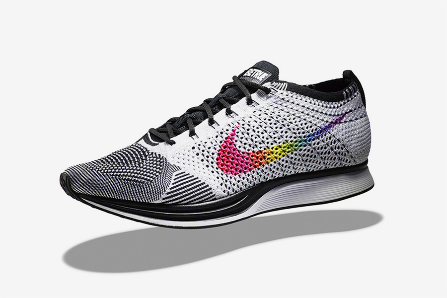 nike with rainbow check