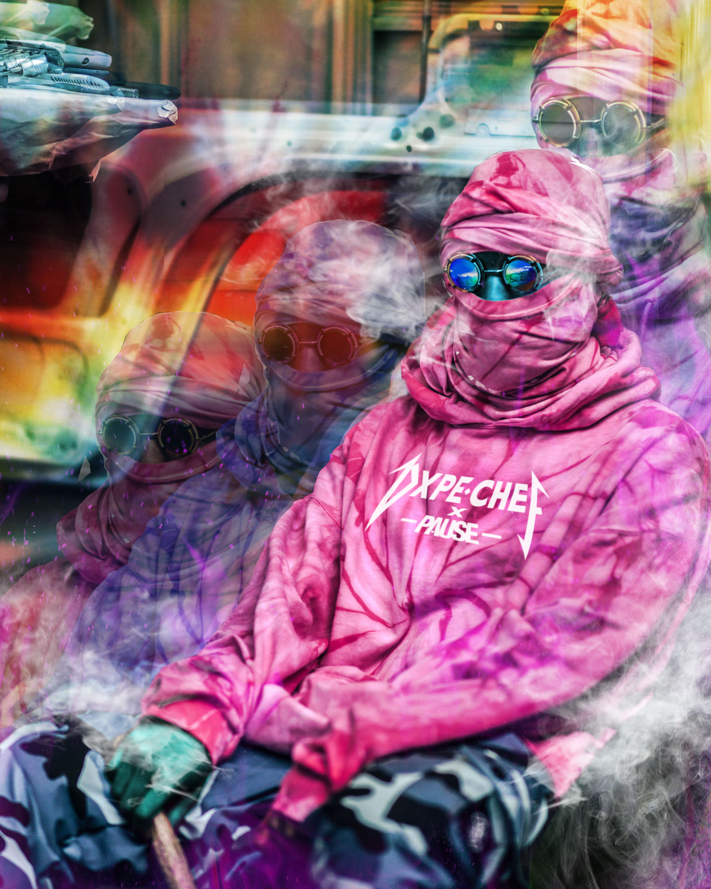 Dope chef tie store dye hoodie