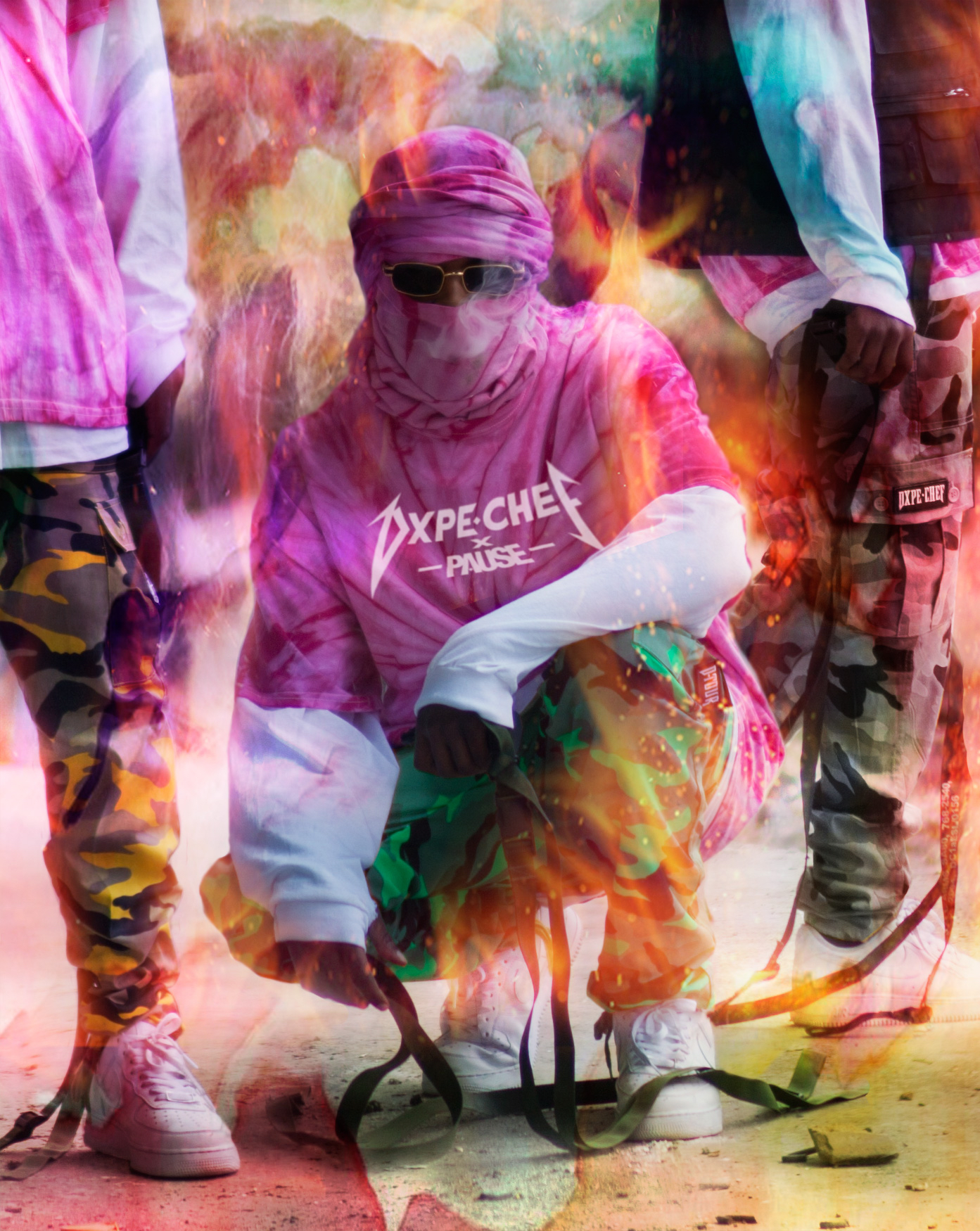 Dope chef tie store dye hoodie