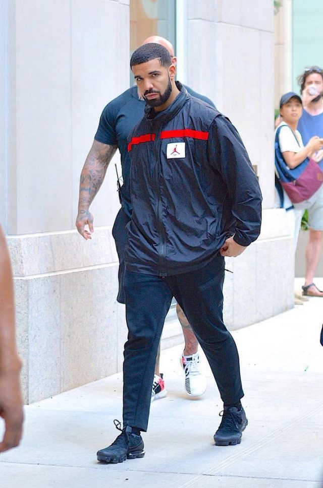 Drake In Nike Vapormax Sneakers and Air 