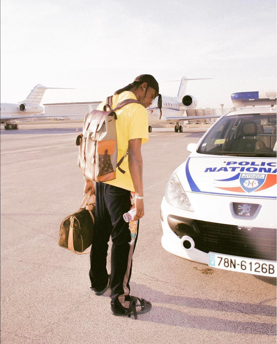 SPOTTED: Travis Scott in Louis Vuitton and Doublet – PAUSE Online