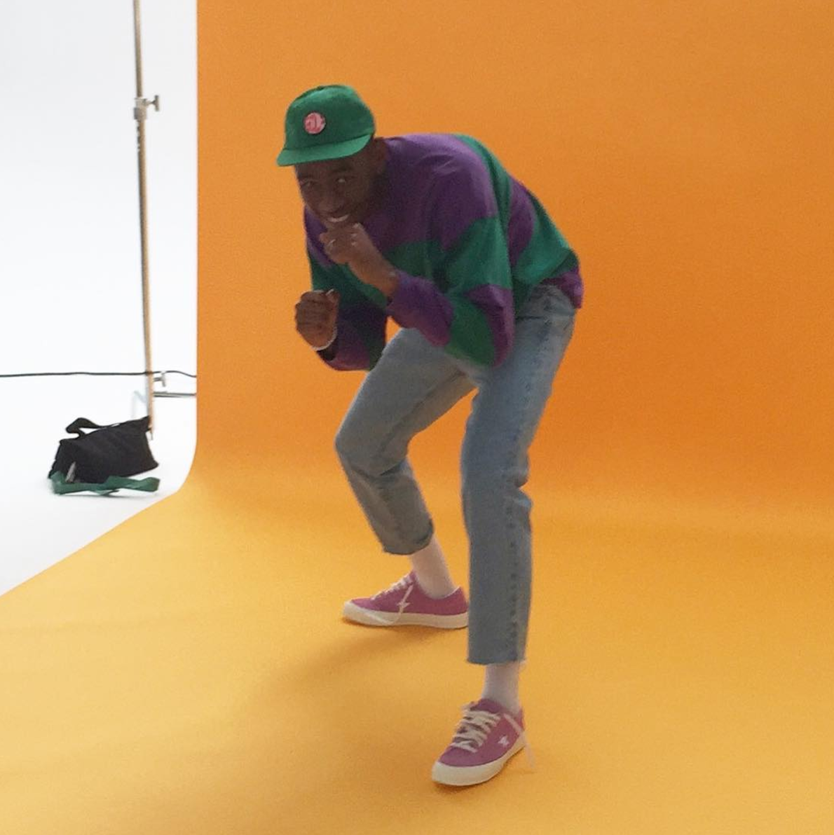 tyler the creator wearing converse