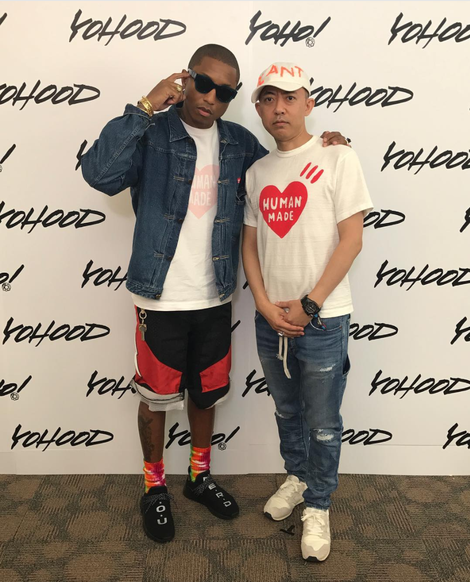 SPOTTED: Pharrell Williams And Nigo In Human Made T-Shirts – PAUSE