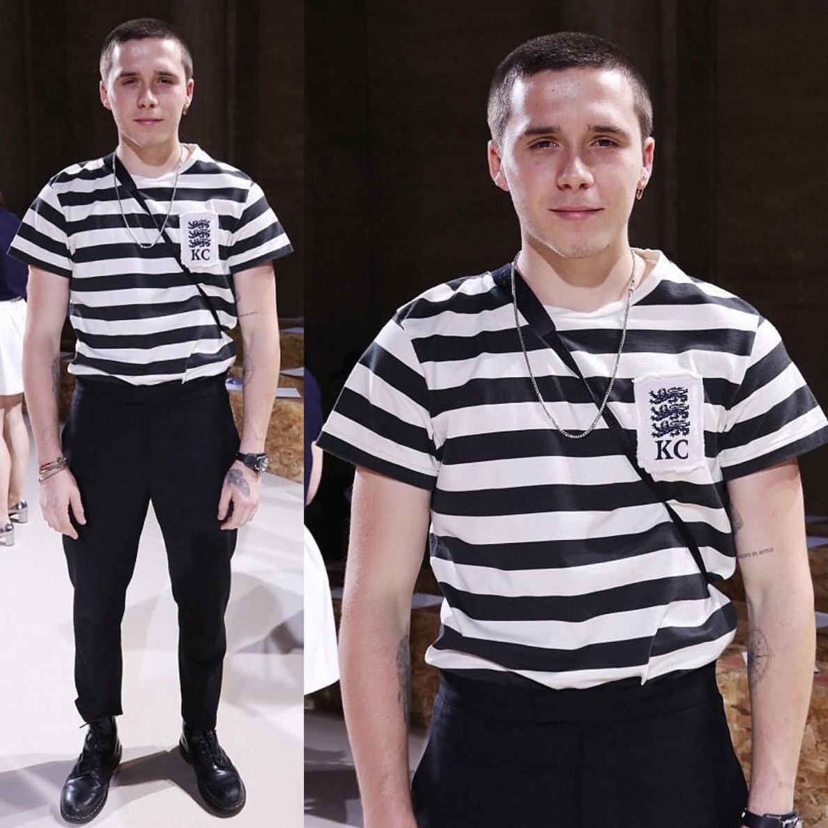 Brooklyn Beckham In Kent And Curwen T 