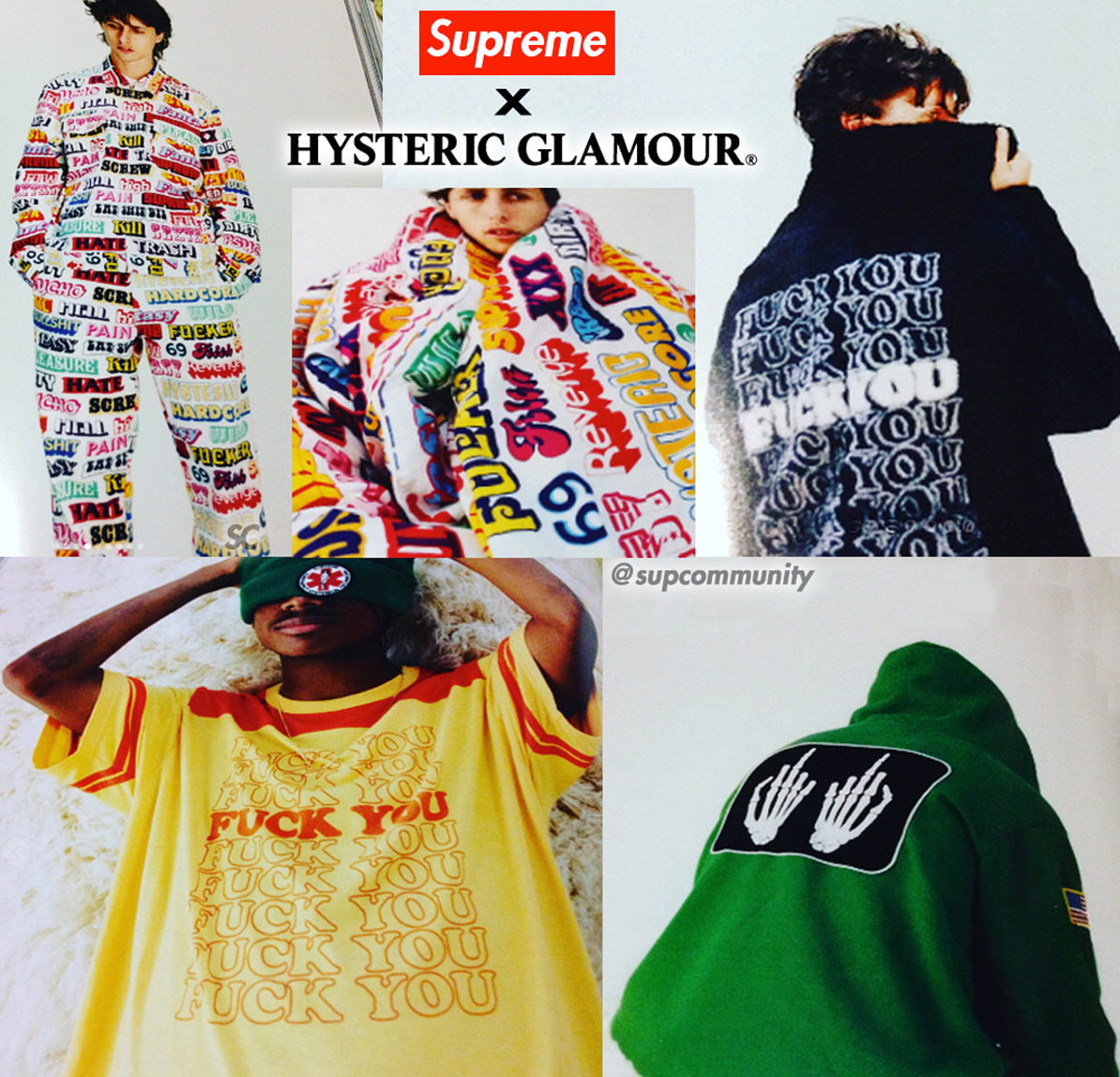 Supreme Announce Hysteric Glamour Collaboration Via SSENSE