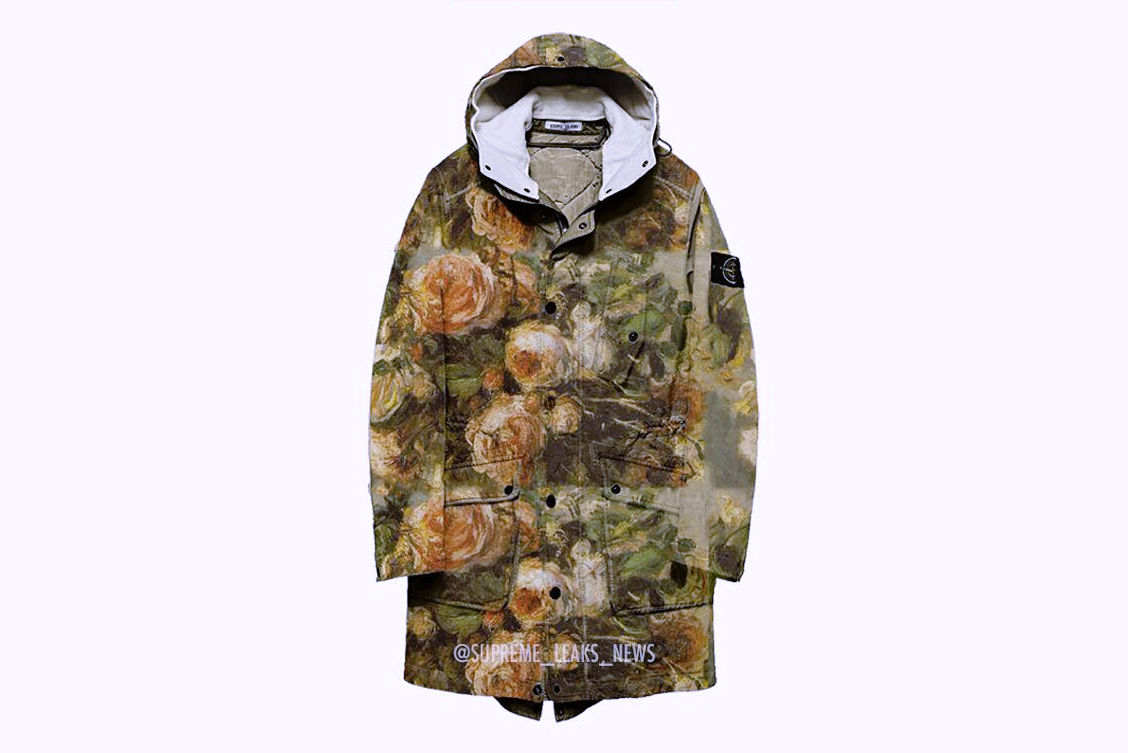 stone island floral jacket