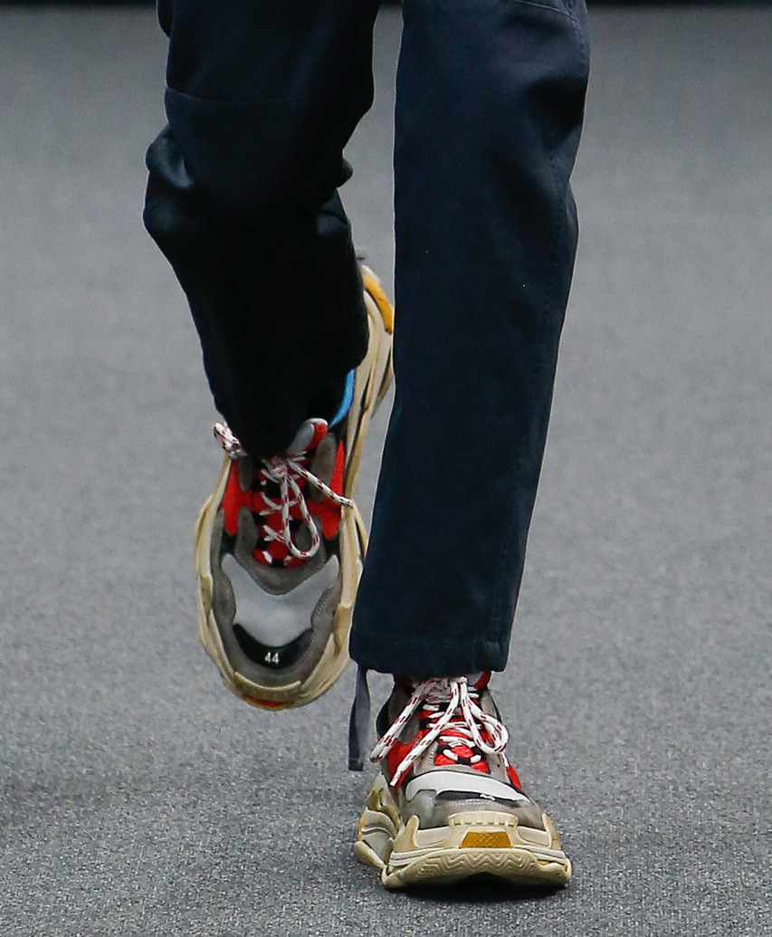 balenciaga triple s on feet men