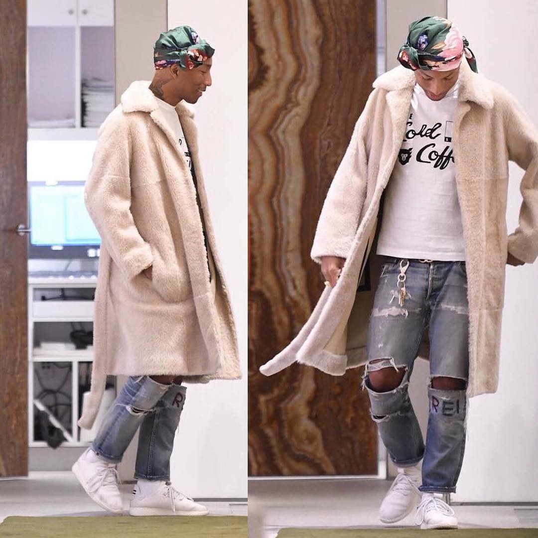 SPOTTED: Pharrell in Chanel, HUMAN MADE and Adidas – PAUSE Online