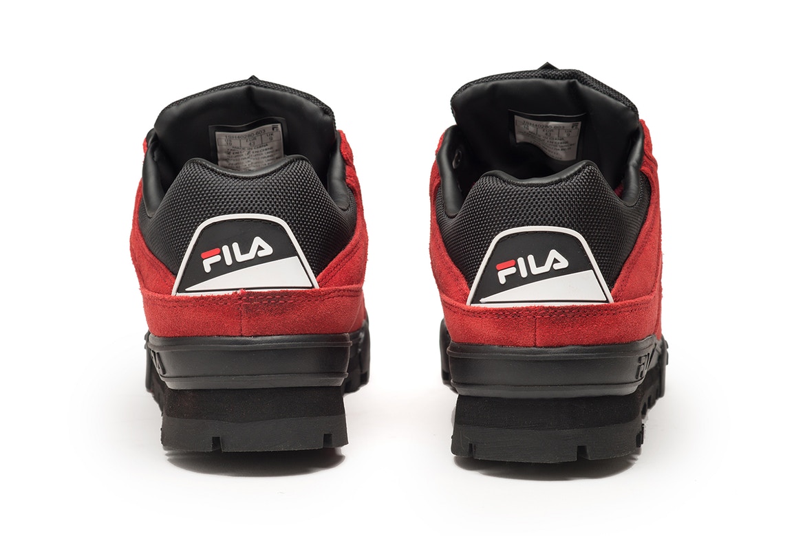 Fila trailblazer red clearance suede