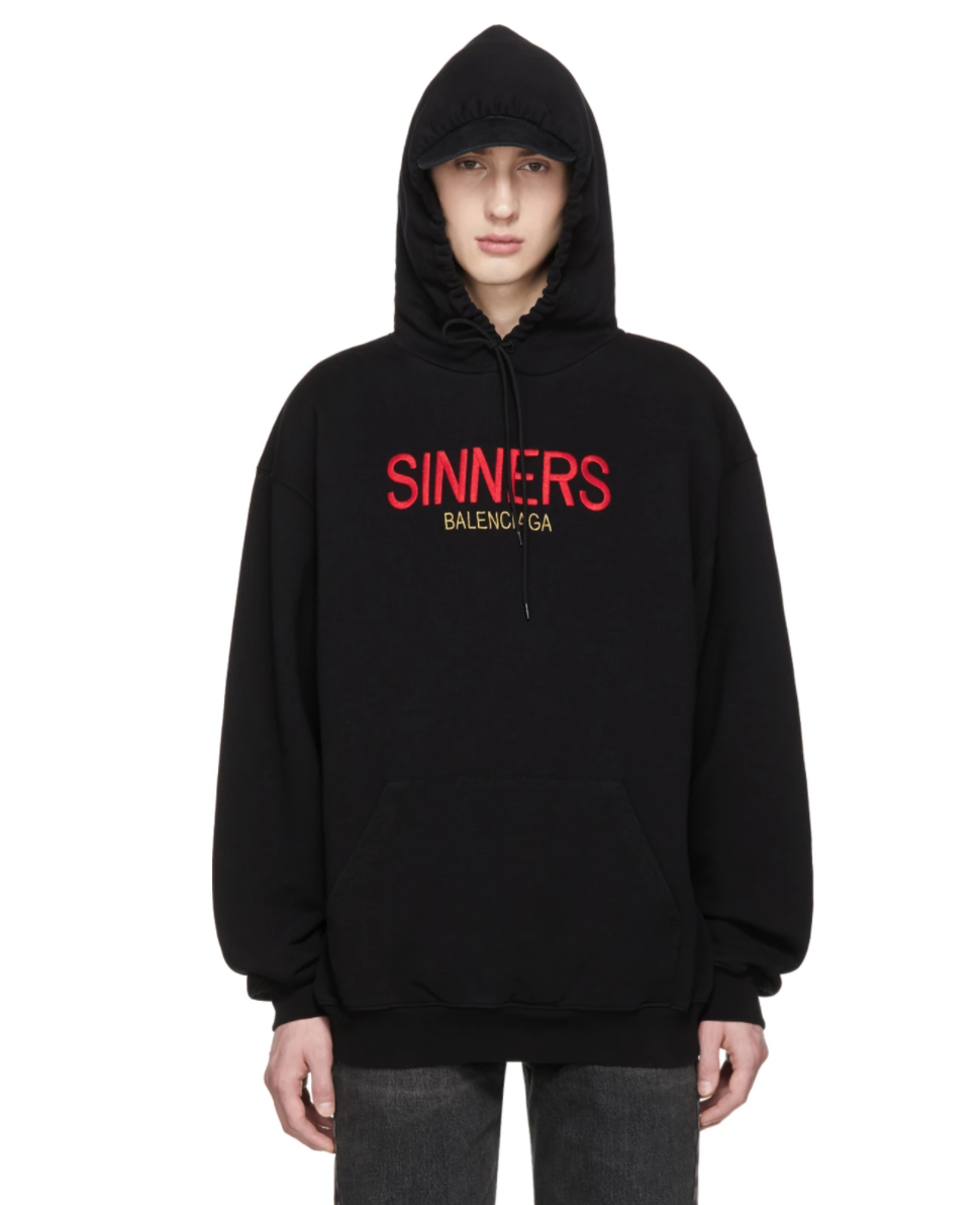 balenciaga hoodie ssense