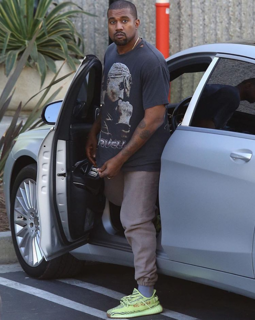 SPOTTED: Kanye West in Frozen Yellow 