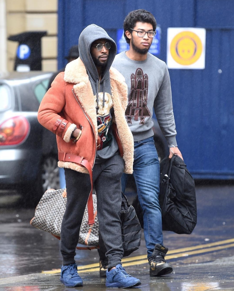 SPOTTED Tinie Tempah In Acne Studios Shearling Jacket Dolce