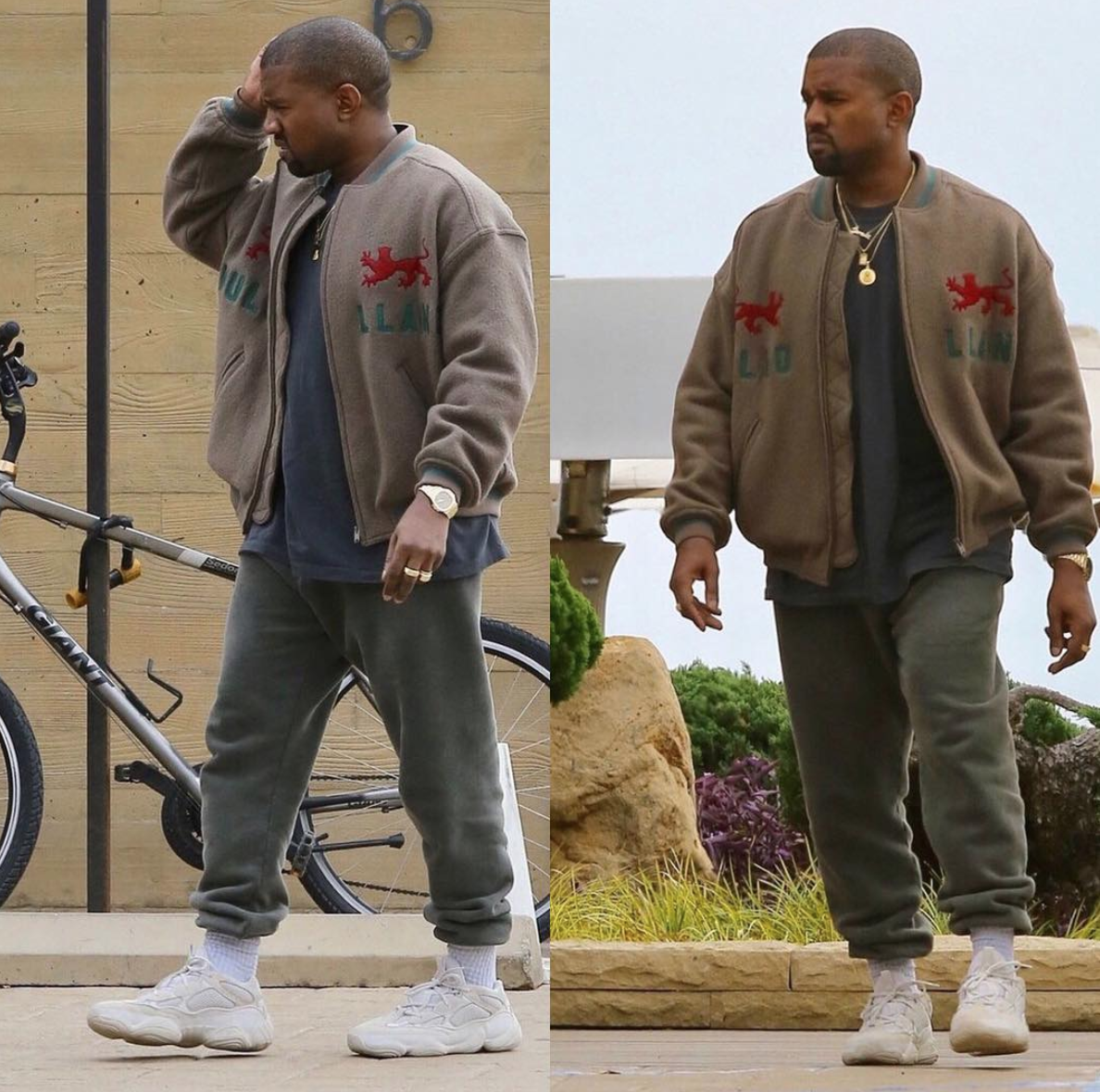 celebrities wearing yeezy 500