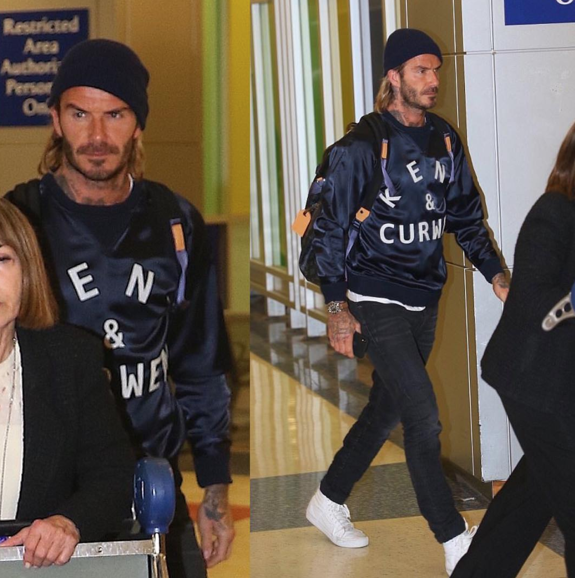 SPOTTED: David Beckham In Kent & Curwen Jacket And Louis Vuitton Sneakers –  PAUSE Online