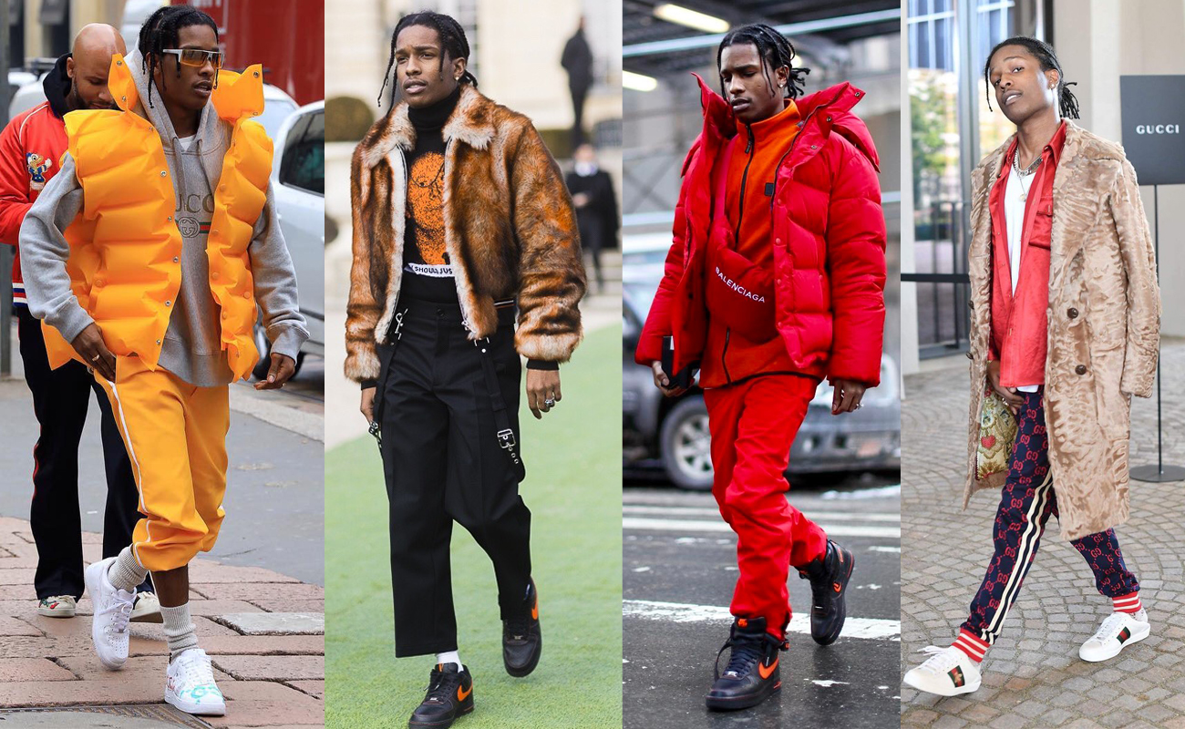 A$AP Rocky Wore Three Different Outfits at PFW Men's Yesterday